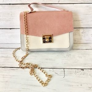 Suede Handle Clutch Mini Bag / Purse
